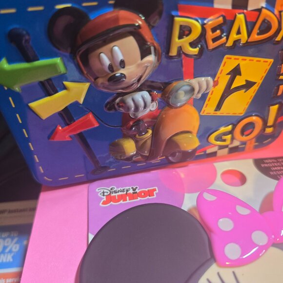 DIsney Trio Popcorn Bucket + Disney Sunglasses and New Mickey metal Box ALL NEW! - Picture 8 of 15